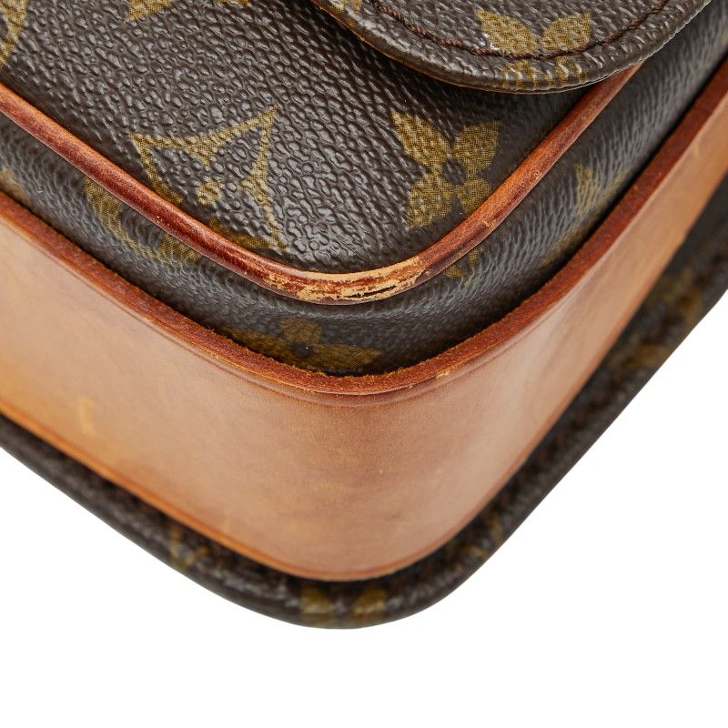 Louis Vuitton Monogram Cartesier MM Crossbody Bag Brown