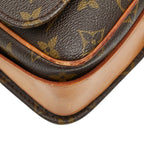 Louis Vuitton Monogram Cartesier MM Crossbody Bag Brown