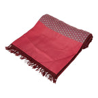 Hermes Double Face Bordeaux Wine Red Silk Cashmere — view 3