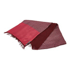 Hermes Double Face Bordeaux Wine Red Silk Cashmere — view 4