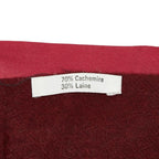 Hermes Double Face Bordeaux Wine Red Silk Cashmere — view 7