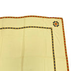 Chanel Scarf Large Silk Logo Coco Mark Yellow — view 3