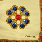 Chanel Scarf Large Silk Logo Coco Mark Yellow — view 6