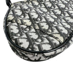 Dior Accessory Pouch Trotter Saddle Bag Handbag Black — view 8