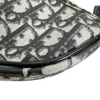 Dior Accessory Pouch Trotter Saddle Bag Handbag Black — view 9