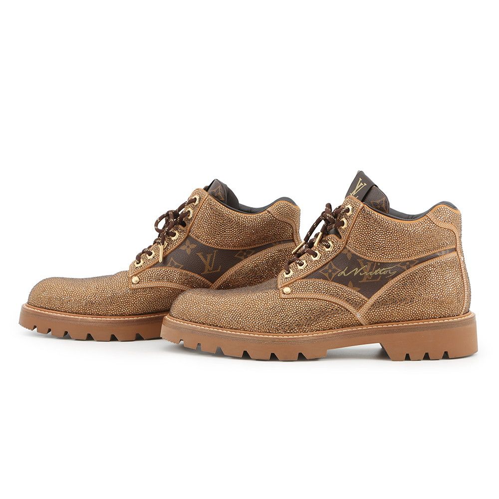 Louis Vuitton Boots Monogram Obercaun Phlain Ankle Leather — view 2
