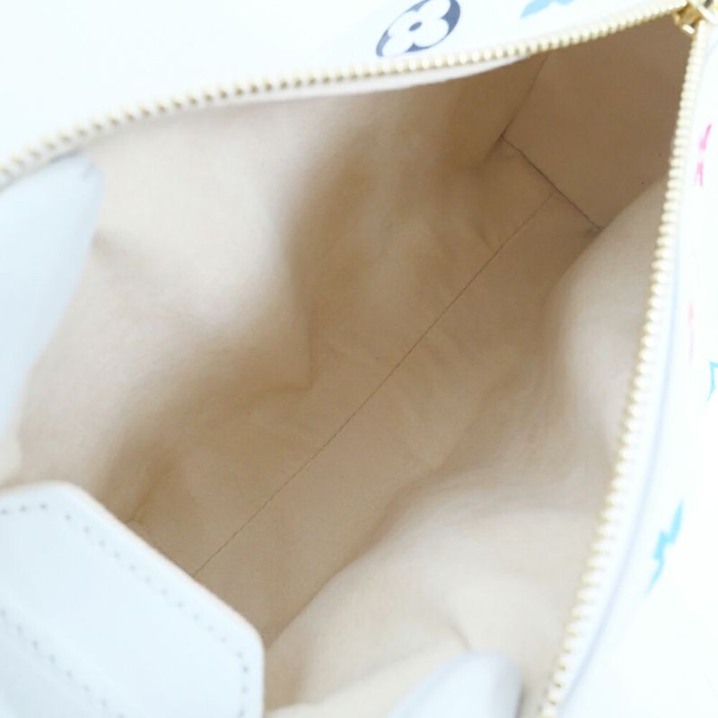 Louis Vuitton Side Trunk MM Takashi Murakami Shoulder Bag White — view 6
