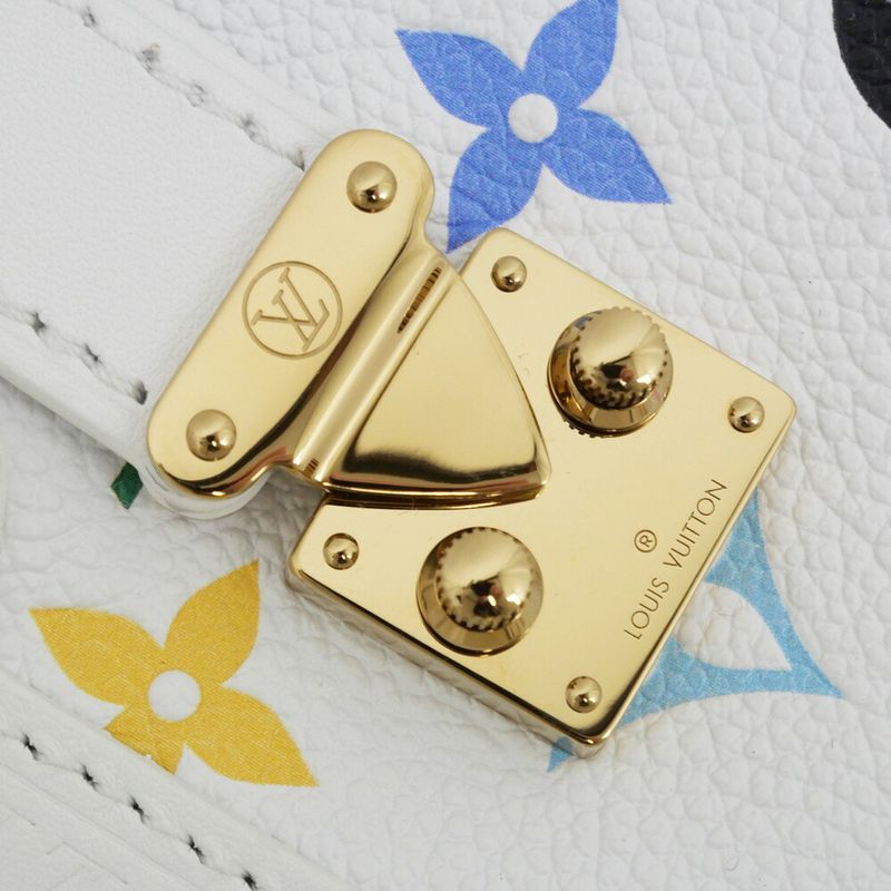 Louis Vuitton Side Trunk MM Takashi Murakami Shoulder Bag White — view 8