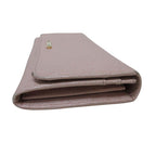 Fendi Leather Logo Plate Bifold Long Wallet 8 F09 Fondk Pink — view 4