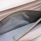 Fendi Leather Logo Plate Bifold Long Wallet 8 F09 Fondk Pink — view 7