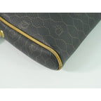 Christian Dior Honeycomb Pattern Shoulder Bag Pochette Black — view 5