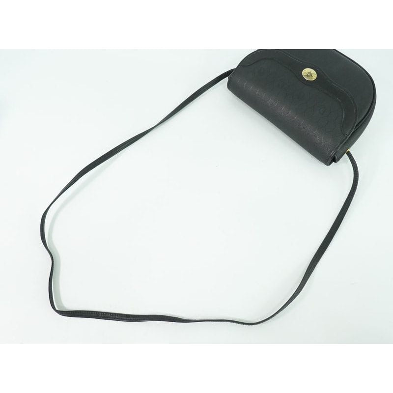 Christian Dior Honeycomb Pattern Shoulder Bag Pochette Black — view 6