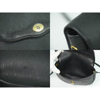 Christian Dior Honeycomb Pattern Shoulder Bag Pochette Black — view 9