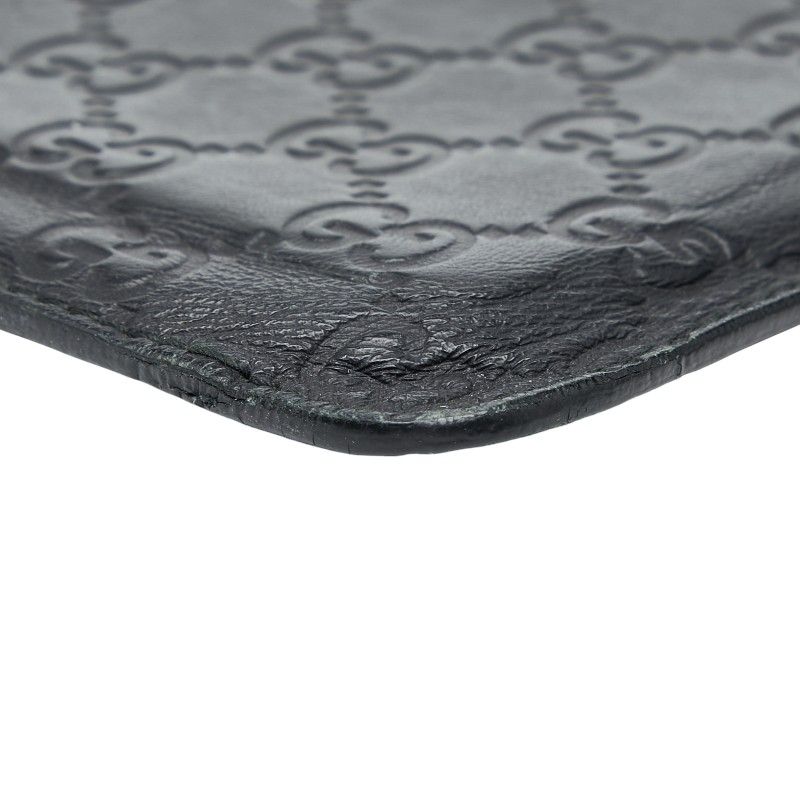 Gucci Guccissima Black Leather Phone Case