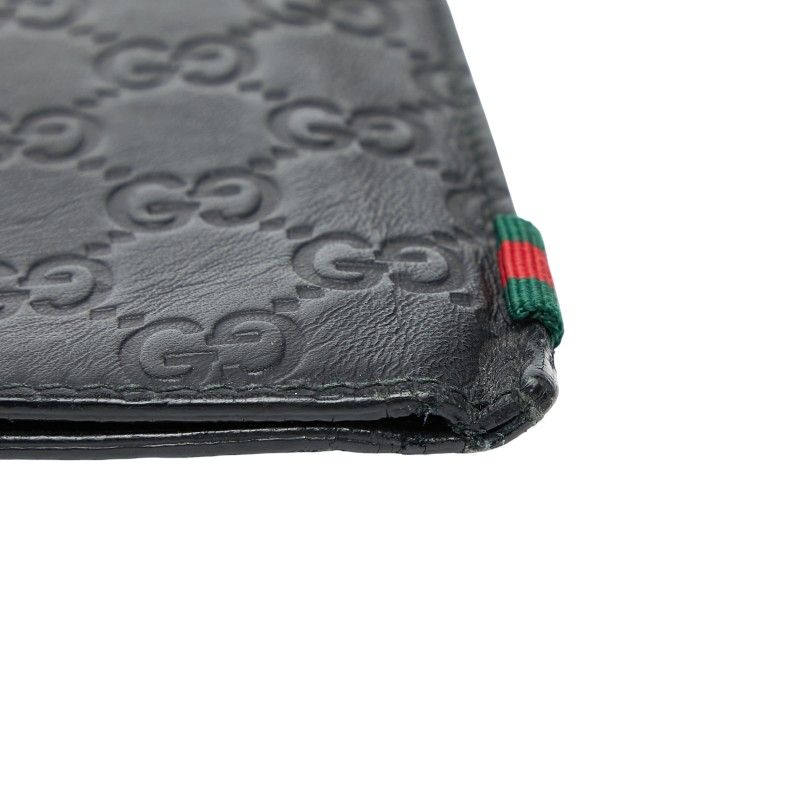 Gucci Guccissima Black Leather Phone Case
