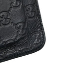 Gucci Guccissima Black Leather Phone Case