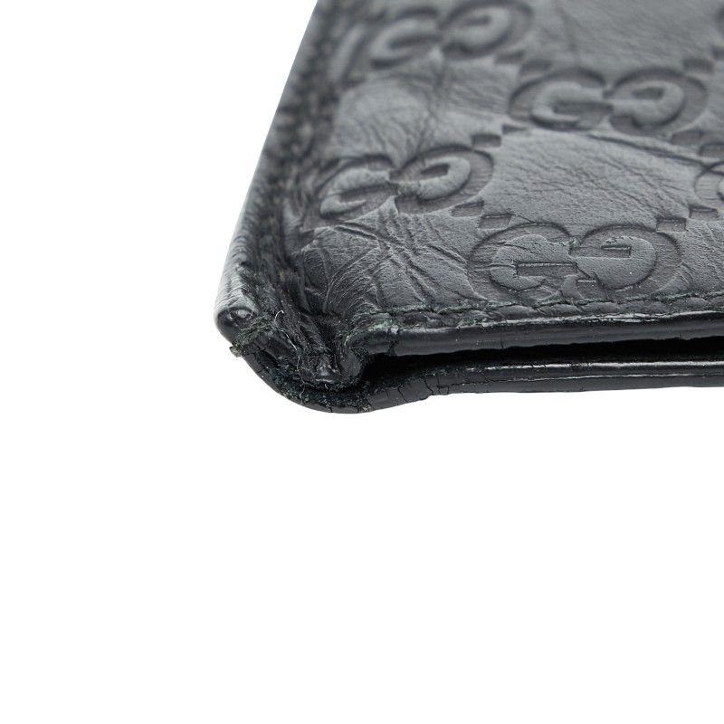 Gucci Guccissima Black Leather Phone Case