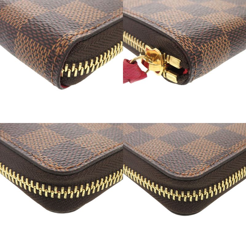 Louis Vuitton Damier Portefeuille Clemence Canvas Brown Long — view 4