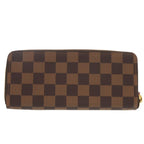 Louis Vuitton Damier Portefeuille Clemence Canvas Brown Long — view 2