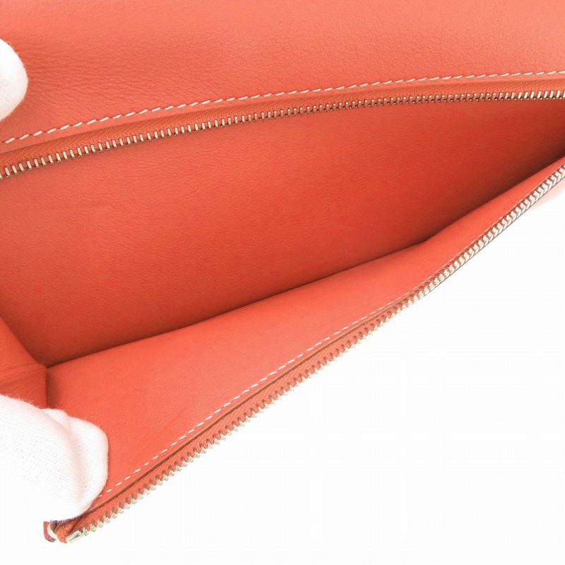 Hermes Dogon Long Swift Sanguine Cles Vette Silver Hardware — view 8