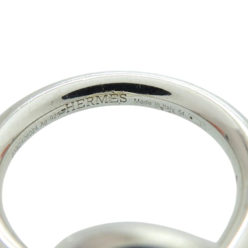 Hermes Echape Size 54 Silver 925 Ring 1257 — view 6