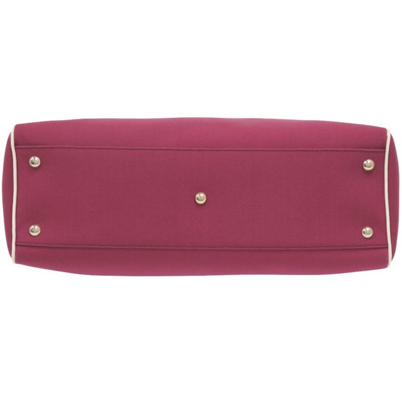 Gucci Canvas Wine Red Tote Bag 0689