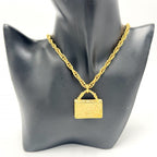 Chanel Necklace Quilted Motif Accessories Bag Pendant — view 4
