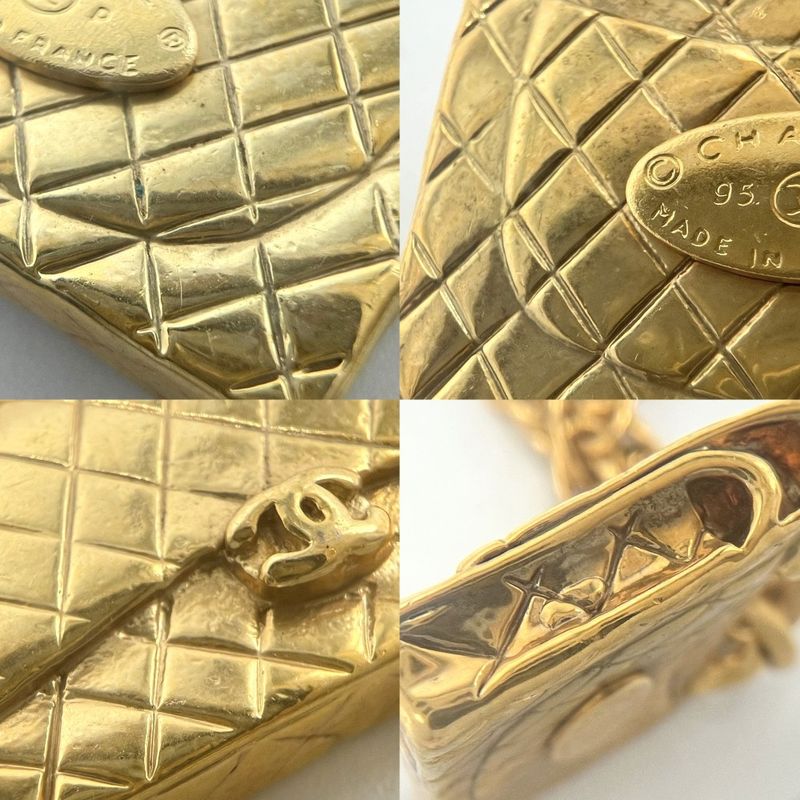 Chanel Necklace Quilted Motif Accessories Bag Pendant — view 7