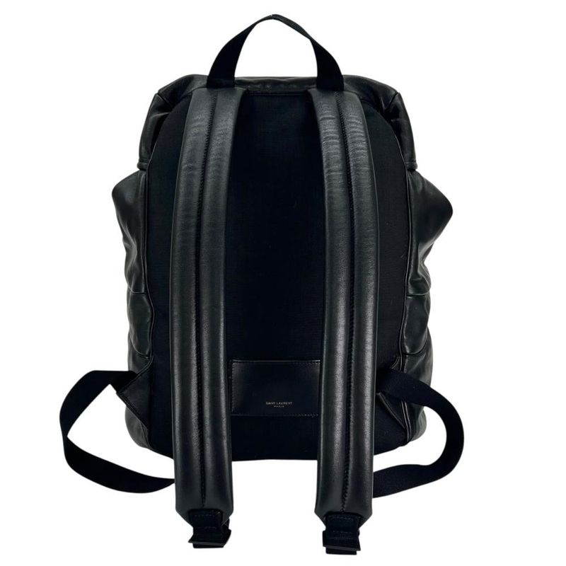 Saint Laurent Paris Rucksack Backpack Leather Nylon — view 3