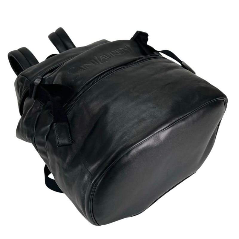 Saint Laurent Paris Rucksack Backpack Leather Nylon — view 4