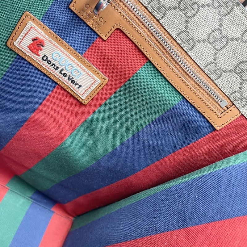 Gucci 2-Way Web GG Medium Tote Bag Handbag — view 9