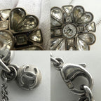 Chanel Necklace Chain Coco Mark Accessories Clover Rhinestone — view 7