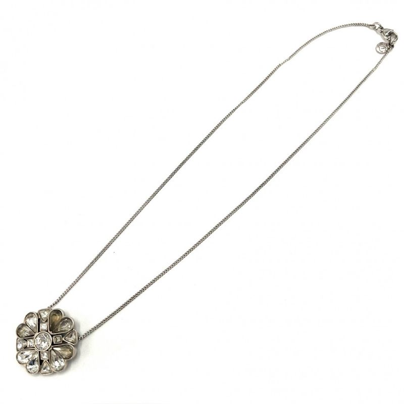 Chanel Necklace Chain Coco Mark Accessories Clover Rhinestone — view 6