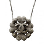 Chanel Necklace Chain Coco Mark Accessories Clover Rhinestone — view 3