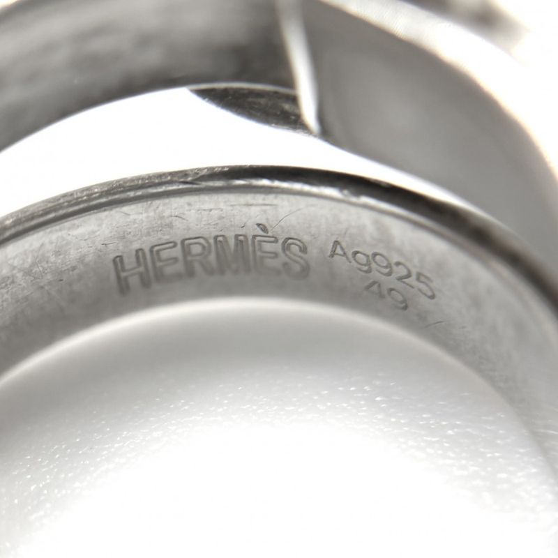 Hermes Ring Double Tru-ring Belt Accessory Jewelry Small Item 49 Size — view 4