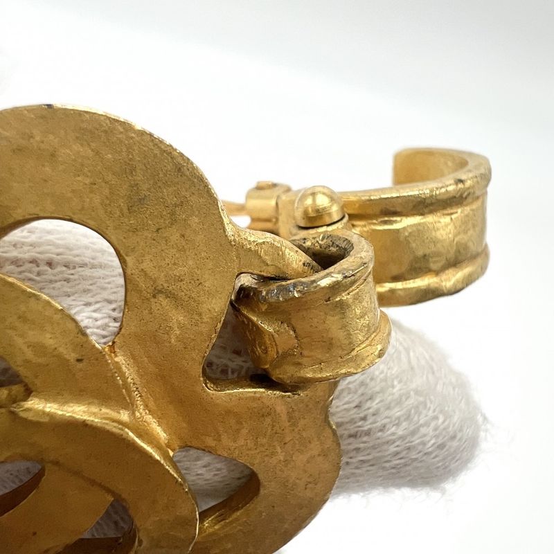 Chanel Earrings Vintage Accessories Coco Mark Heart GP 95 — view 6