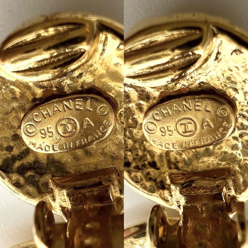 Chanel Earrings Coco Mark Accessories Swing Vintage GP 95 — view 5