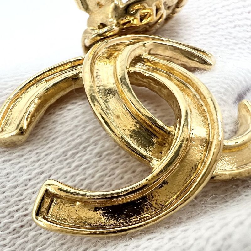 Chanel Earrings Coco Mark Accessories Swing Vintage GP 95 — view 6