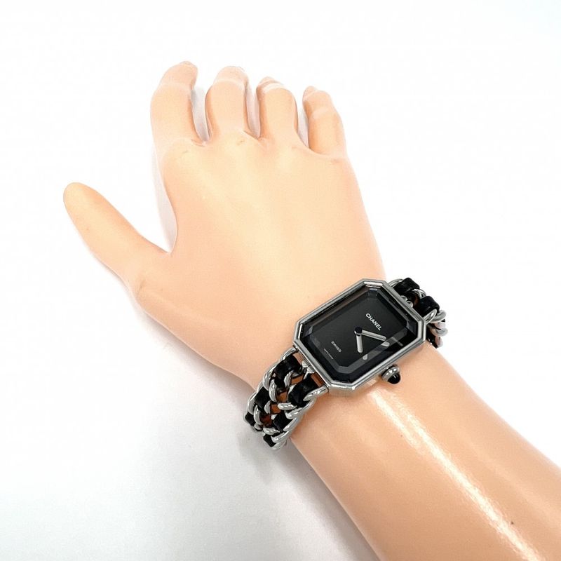 Chanel Watch Premiere L Battery Operated Black Dial SS QZ — view 4