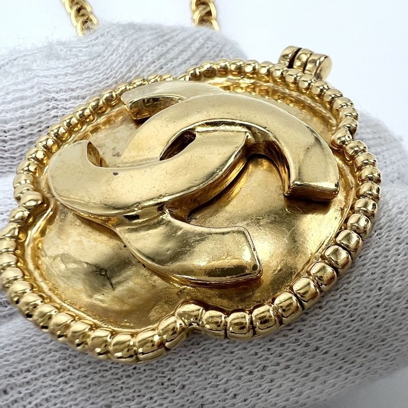 Chanel Necklace Coco Mark Chain Vintage Accessories GP 96 — view 9