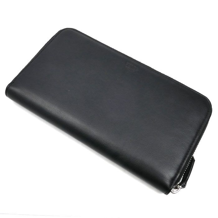 Fendi FF Logo Zip Around Wallet Long Round Zipper Black 7 M0276 A8 VC — view 2