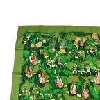 Hermes Carre 90 Silk Scarf Concerto Green — view 3