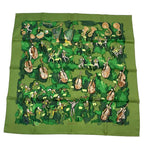 Hermes Carre 90 Silk Scarf Concerto Green — view 2