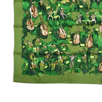 Hermes Carre 90 Silk Scarf Concerto Green — view 6