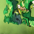 Hermes Carre 90 Silk Scarf Concerto Green — view 8