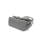 Chanel Bag Shoulder Gray Silver Mini Quilted Caviar Leather Single — view 5
