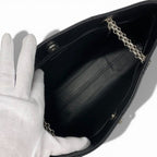 Chanel Bag Tote Black Silver Chain — view 6