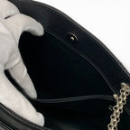 Chanel Bag Tote Black Silver Chain — view 9