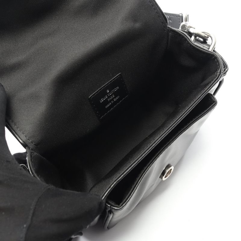 Louis Vuitton Shoulder Bag Cargo Wearable Wallet Black Leather — view 4