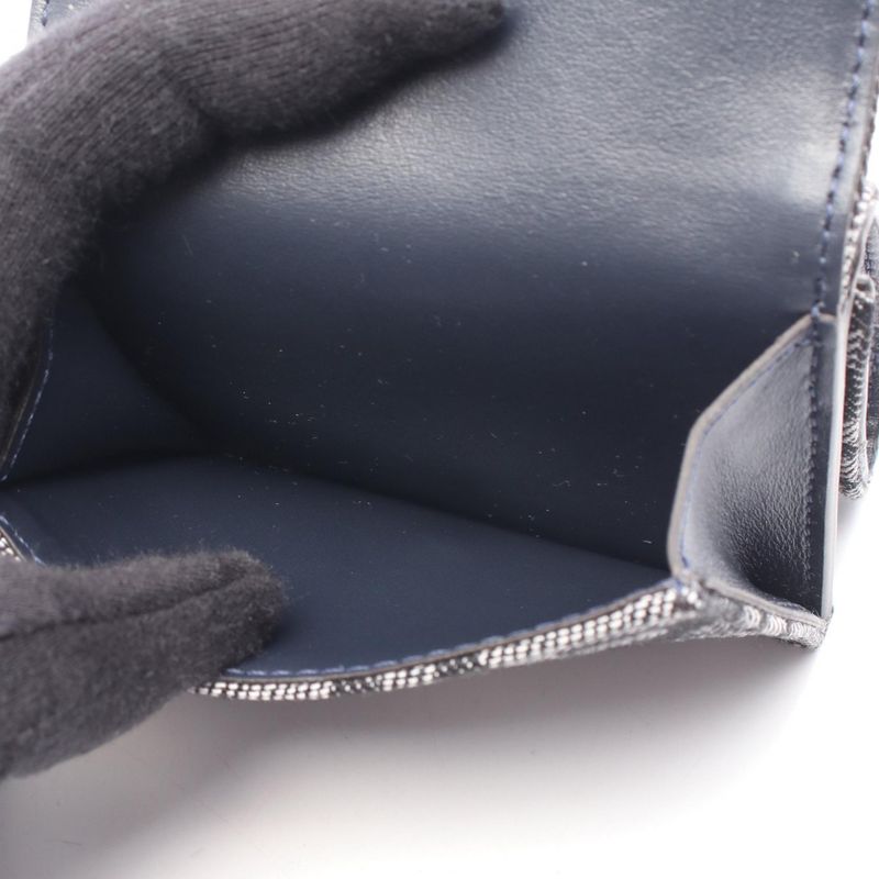Fendi Trifold Wallet Baguette Micro FF Jacquard 8 M0395 Aut4 F1 Uj5 Black Midnight — view 4